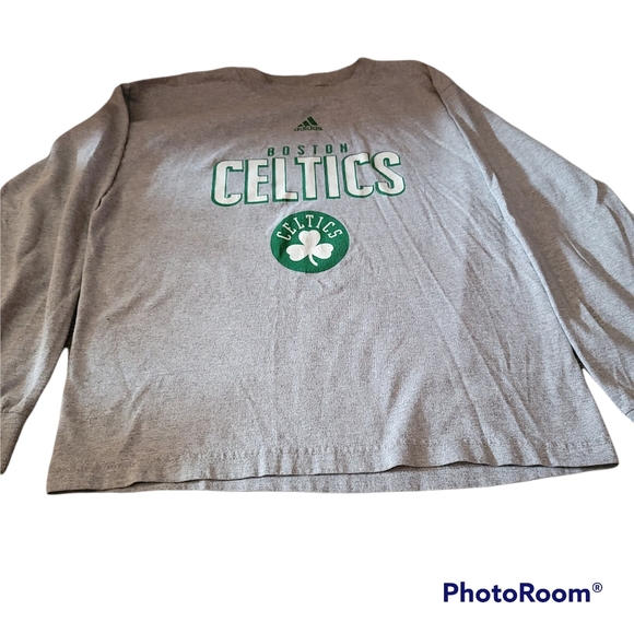 Adidas Youth Large Boston Celtics Long Sleeve Tshirt